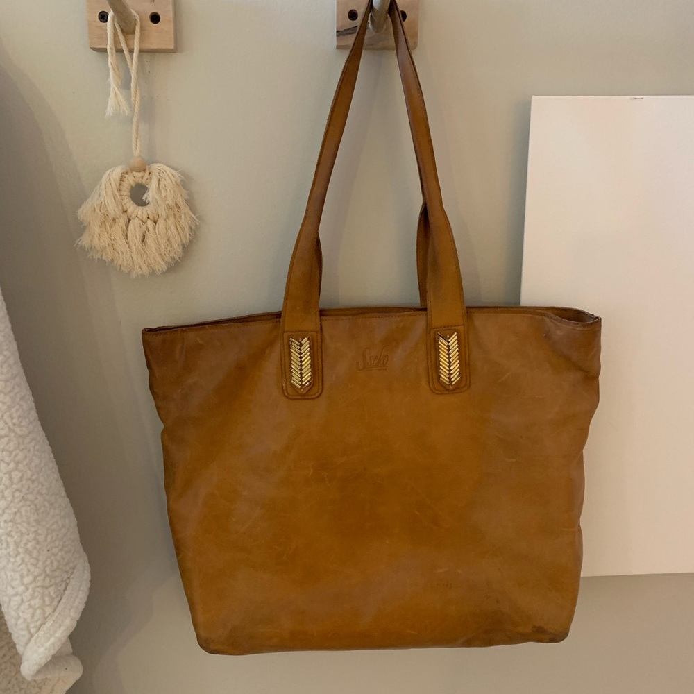Sseko leather tote